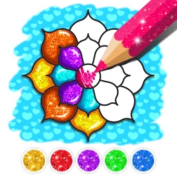 Rainbow Flower Coloring icon